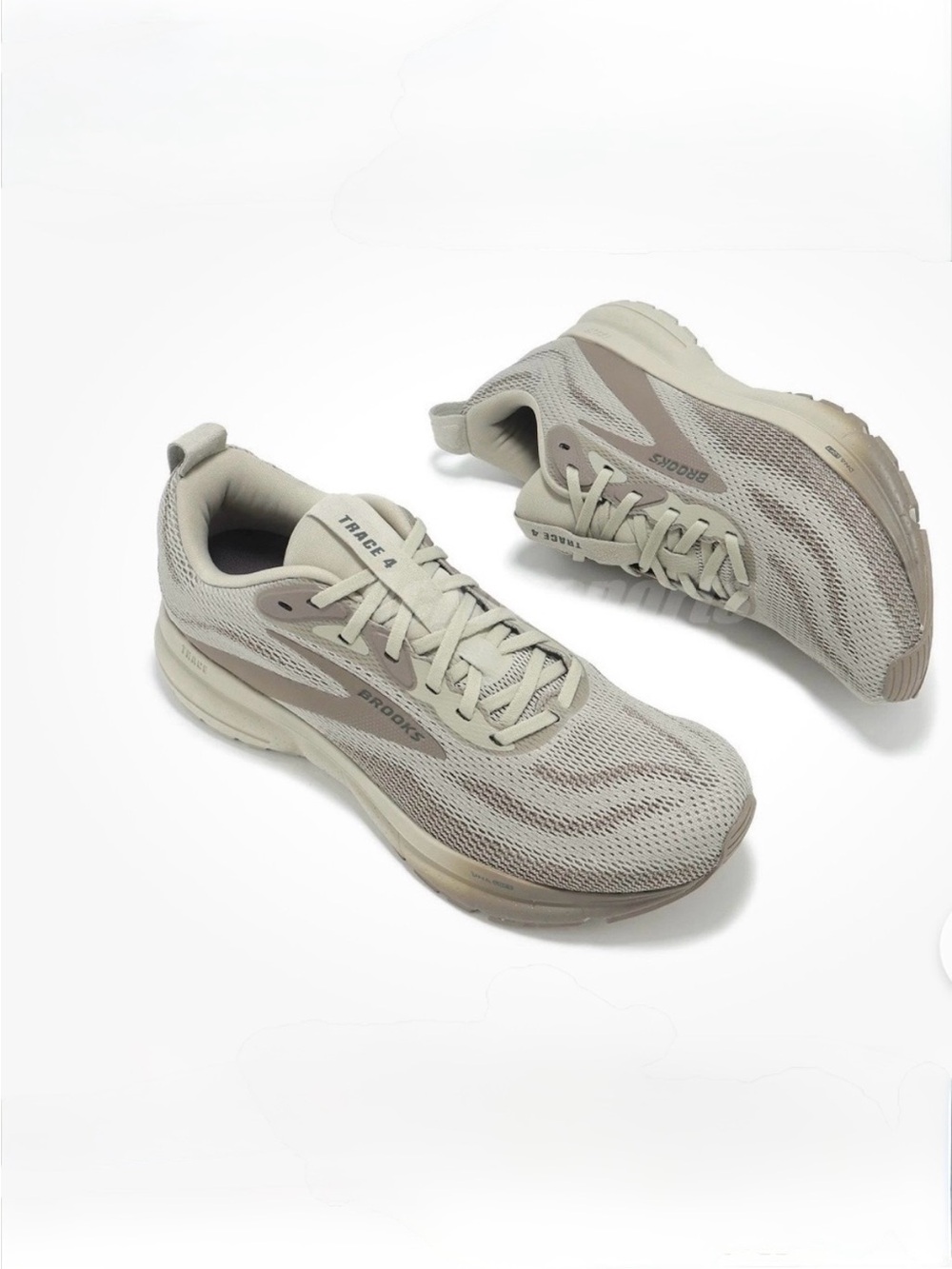 Brooks Trace 4 London Fog Falcon Pine Men Road Running Jogging sz 10.5 gently